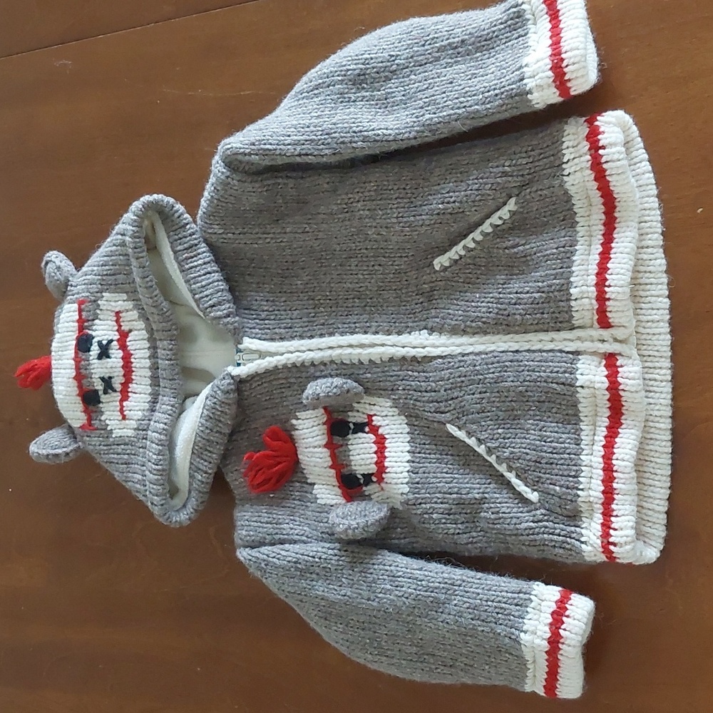 Zip Up Hoodie Wool Handcrafted